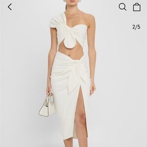 Elegant White One-Shoulder Crop Top